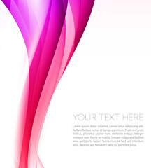 Abstract template background with wave lines