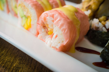 Pink Butterfly Sushi Roll