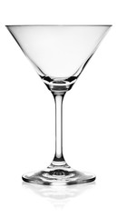 Empty martini glass