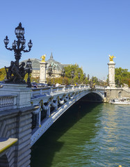 Alexandre III Bridge - the most beautiful bridge in Paris
