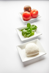 Ingredients for Italian Caprese salad