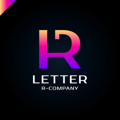 Obraz premium Royal logo vector template. Hotel, Kings symbol, Top hotel, Letter R, Premium R brand boutique, Fashion and Lawyer logotype.