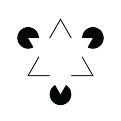 Optical Illusion - Kanizsa triangle