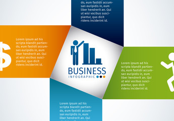 Colorful Corporate Business Infographic Layout Template