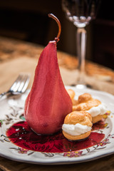Poached Pear - Food Photography - 124274333