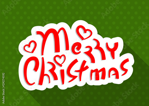 Merry christmas lettering design royalty free vector image "Merry Christmas hand lettering" Stock image and royalty-free vector files on Fotolia.com - Pic