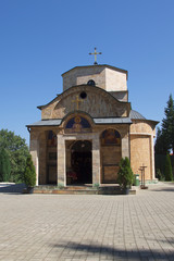 Fototapeta premium Macedonian Orthodox Church on Mount Vodno / Православная церковь на горе Водно в Македонии