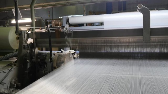 textile factory robots  machines automated technology modern big production 4k