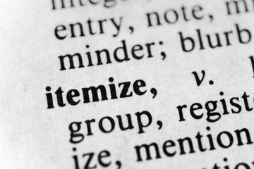 Fototapeta premium Itemize