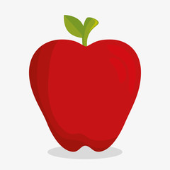 delicious fresh fruit healthy icon vector illustration design