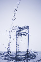 Water droplets, splashes, sprays