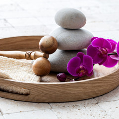 inner beauty and harmony for pure body massage after shower