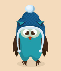 winter holidays hat isolated icon vector illustration design