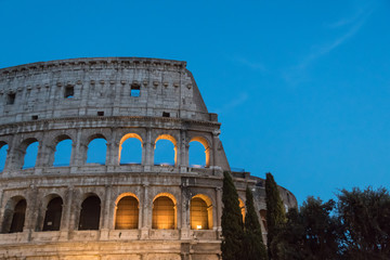 Colosseum at night in Rome, Italy


