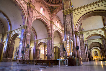 Interior of the Cathedral of Cuenca, Ecuador