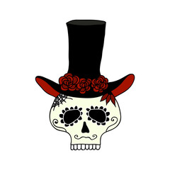 Stylized Skull For Day Of The Dead 3