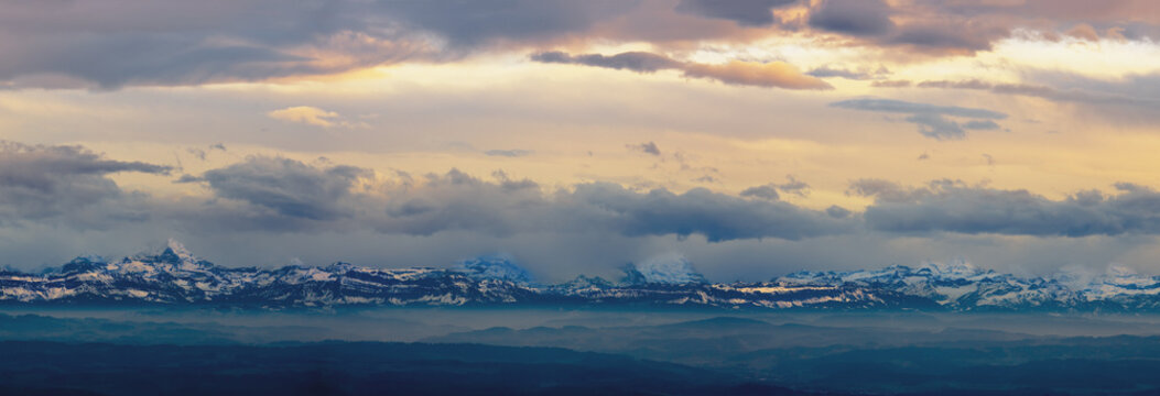 View of the alps;Jura switzerland