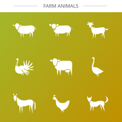 Animal icons set.