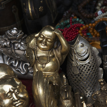Bronze statues and sculptures;Lhasa xizang china