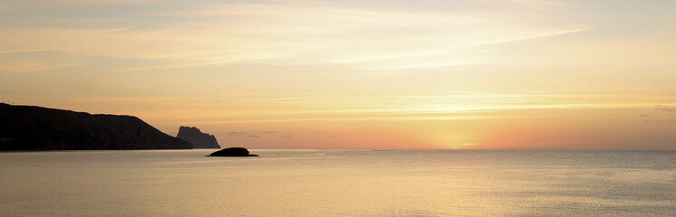 Sunrise in autumn in Altea, Alicante, Spain.