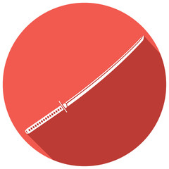 katana - japanese (samurai) sword flat icon