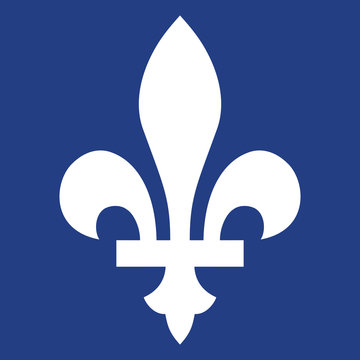 Fleur-de-lis (white on blue)