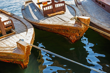 Traditional Abra boat in Dubai
