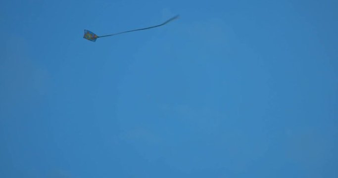 kite flying against a blue sky