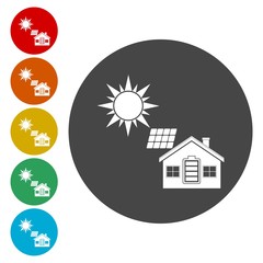 Renewable energy recycling symbol 