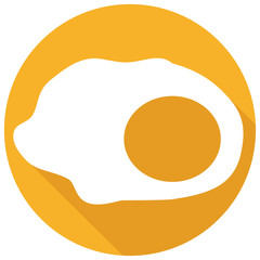 fried egg flat icon