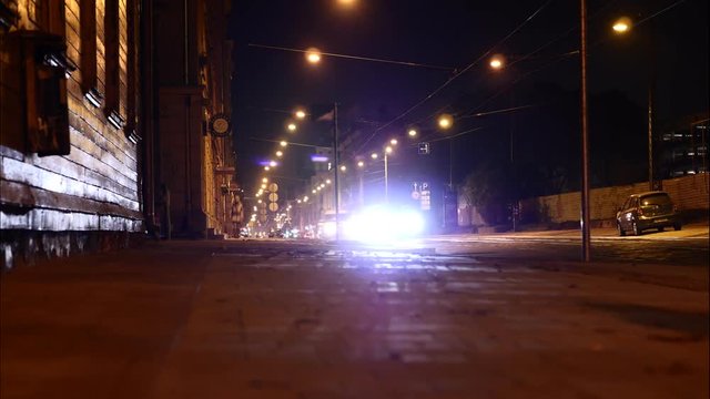Night light street view 4K