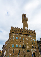 Fototapeta na wymiar Palazzo Vecchio or Palazzo della Signoria, Florence, Italy 