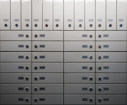 Security boxes; Lugano, Ticino, Switzerland