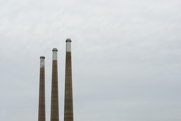 Power station chimneys