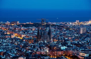 Fotobehang Barcelona skyline, Spain © Iakov Kalinin