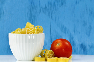 Bowl of Rotelle pasta