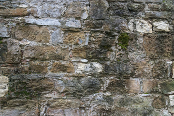 Rough ancient brick wall

