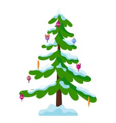 Christmas tree vector.