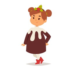 Illustration of carnival costume kid vector.