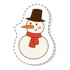 Cartoon snowman character