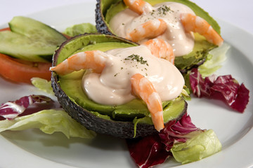 Entrante de mariscos