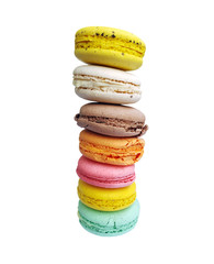 Sweet and colourful french macaroon