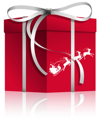 santa claus gift box