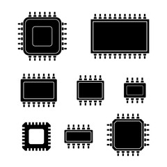 Microchip black set