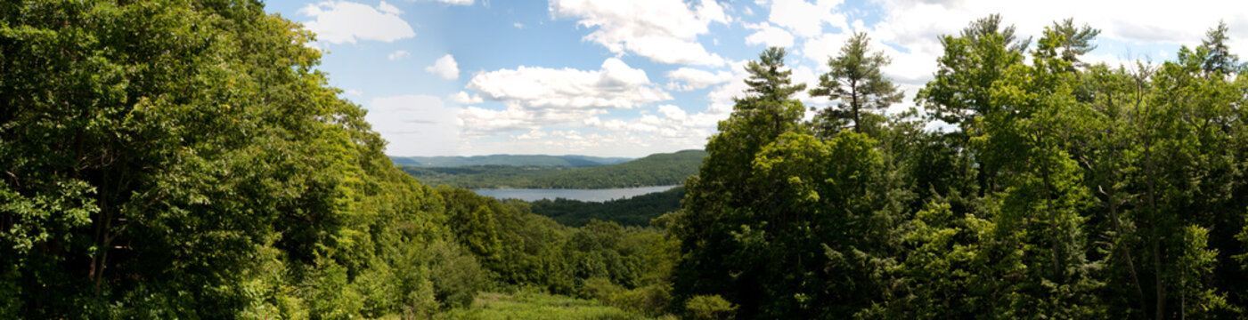 Spring lake view Panoramic
