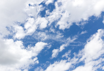 clouds in the blue sky