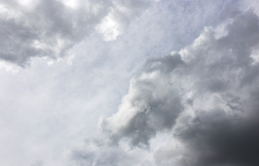 clouds in the sky as the background