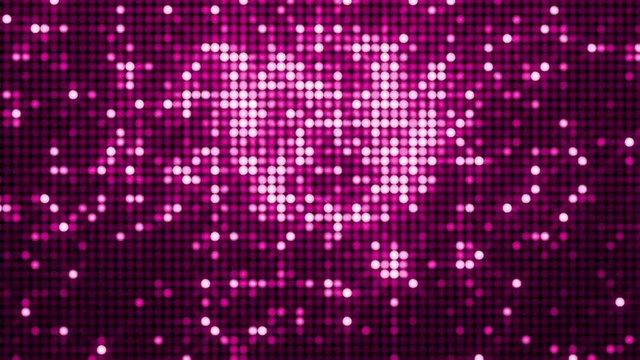 Abstract background with animation of glowing dots. Spangle Glitter background.