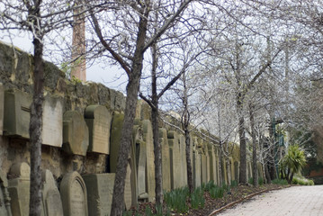 wall of graves