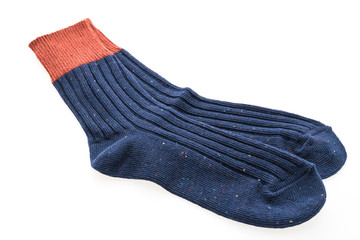 New socks isolated on white
